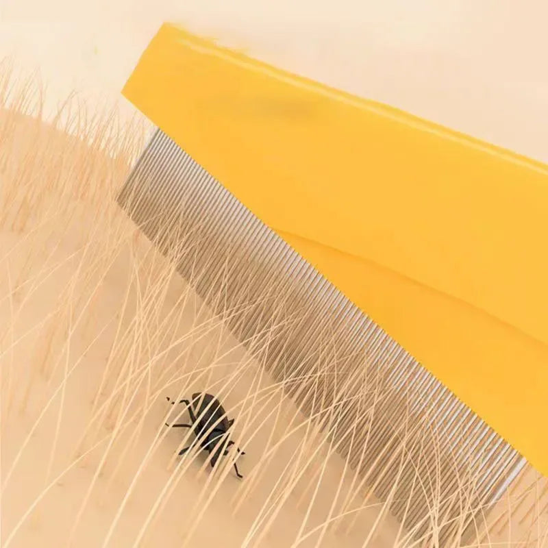 1/2pc Pet Hair Shedding Comb Stainless Steel Flea Comb for Cat Dog Pet Comfort Flea Hair Grooming Comb Dog Brush Grooming Tools - Urbizia