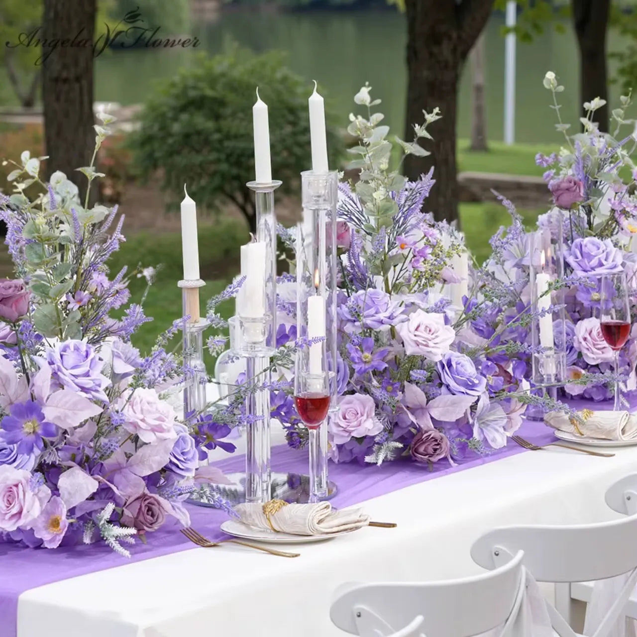 A8966 Red Free Standing Centerpieces Flowers Ball Bouquet Artificial Rose Arrangements Balls Table Sofa Runner For Wedding Event