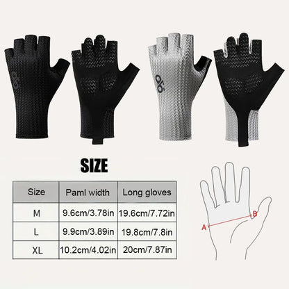 GTUBIKE Summer Breathable Half Finger Cycling Gloves Ultralight Road Bike Gloves Anti-Slip Silicone Pad Cooling Sport Gear