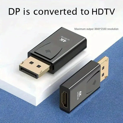 4K 30Hz/60Hz DP DisplayPort to HDMI-compatible Adapter Converter Display Port DP to HDTV Adapter Video Audio Laptop PC Laptop