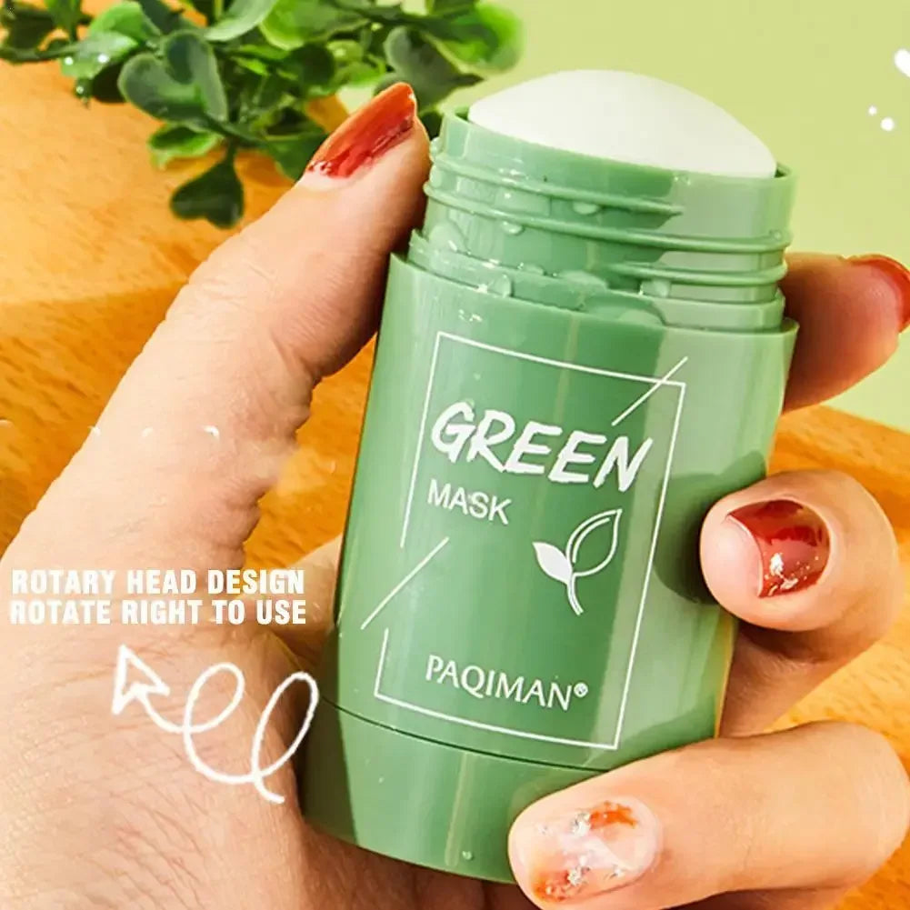 Green Tea Mask Face Clean Green Tea Cleansing Deep Moisturizing Shrink Pores Blackhead Acne Facial Korean Skin Care - Urbizia