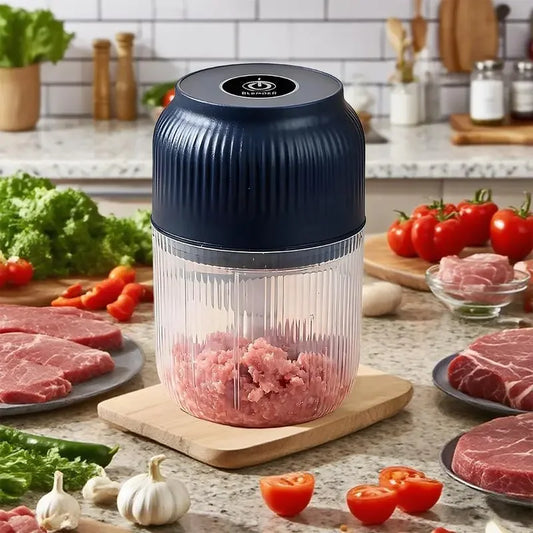 Electric Garlic Choppers Vegetable Mashers Press 300ml Vegetable Choppers Mashers Machine Garlic Crusher Food Chopping