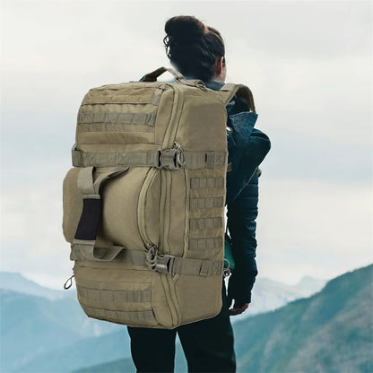 LQARMY 30L 45L 80L Outdoor Mountaineering Bag Molle Tactical Backpack Large Duffel Bag Hiking Camping Travel Bags