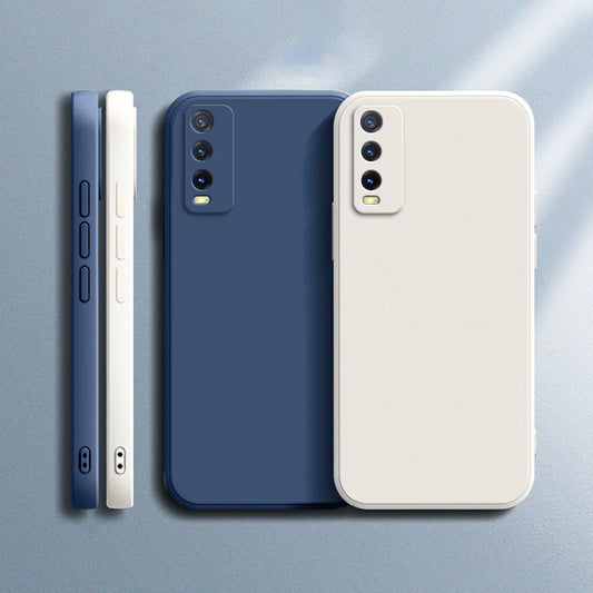 Original Case for VIVO Y20 Y20A Y20G Y20i Y20S Y20T SG 2021 Camera Protection Square Liquid Silicone Luxury Soft Ultrathin Cover