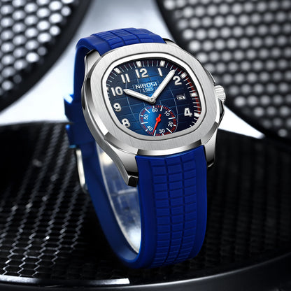 NIBOSI Sport Men Watch Top Brand Luxury AQUANAUT Quartz Watches for Men Waterproof Luminous Auto Date Male Watch Reloj Hombre