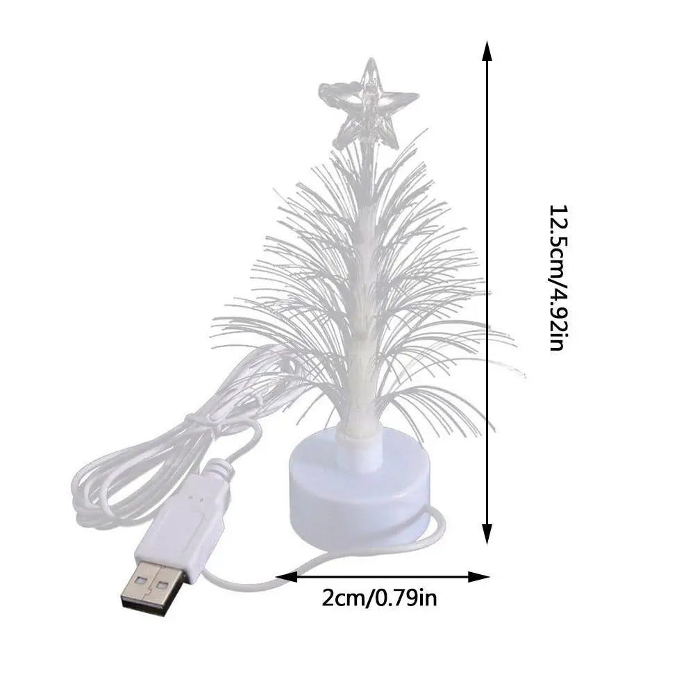 Mini USB Fiber Optic Christmas Tree