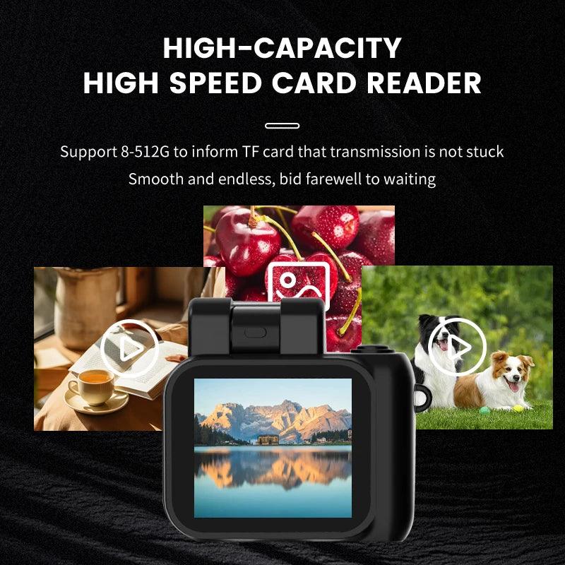 Y4000 Mini Keychain Camera With Screen HD 1080P Portable Retro kids Cam Ultra Compact Pocket DV Video Recorder With Flash Lamp