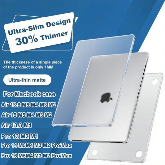 Ultra-Thin Matte MacBook Case 13–16 Inch (M1–M5 Compatible)