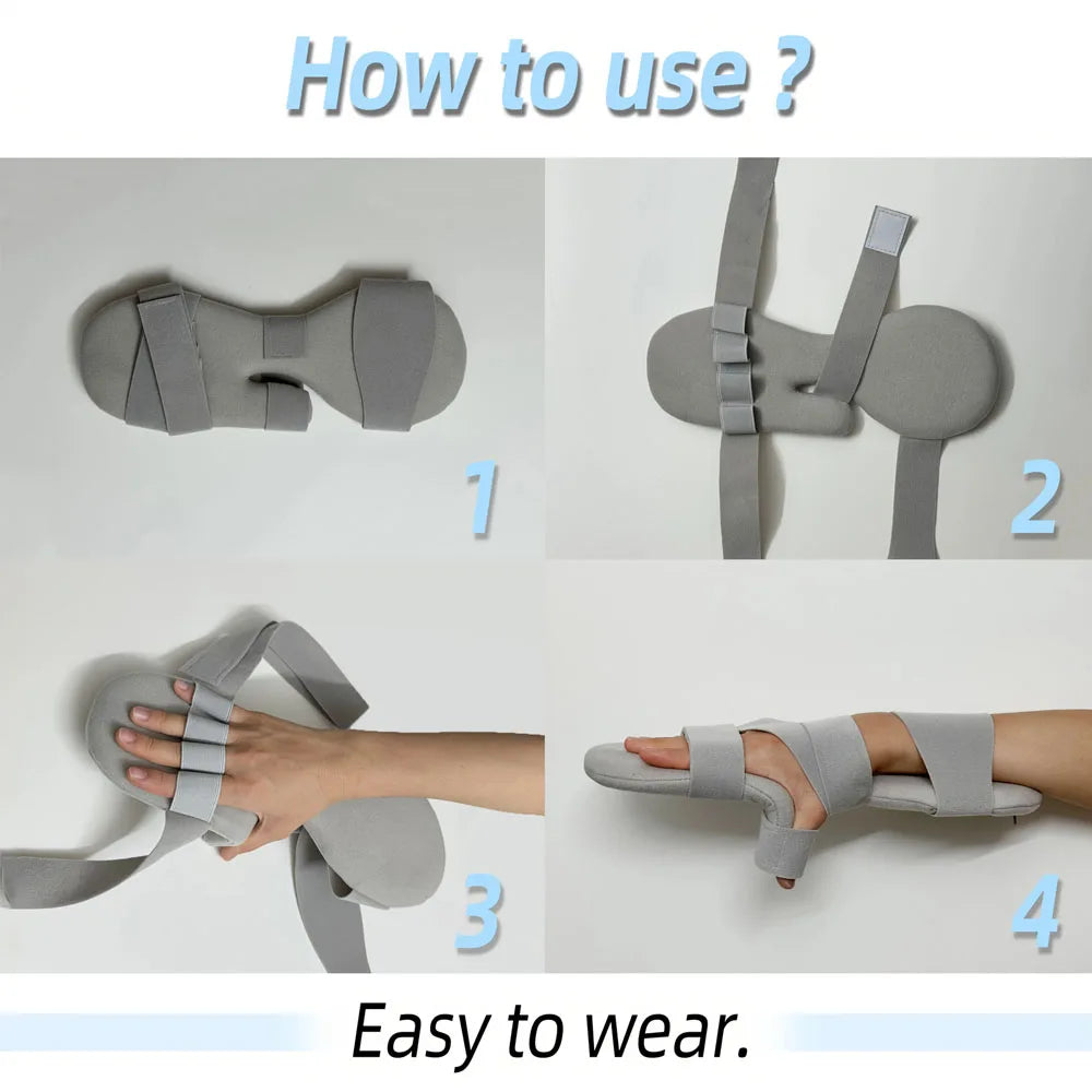 1pc Rehabilitation Finger Separator Board, Hand Flexion Correction Straightening Device, Genuine Orthotic Finger Spreader
