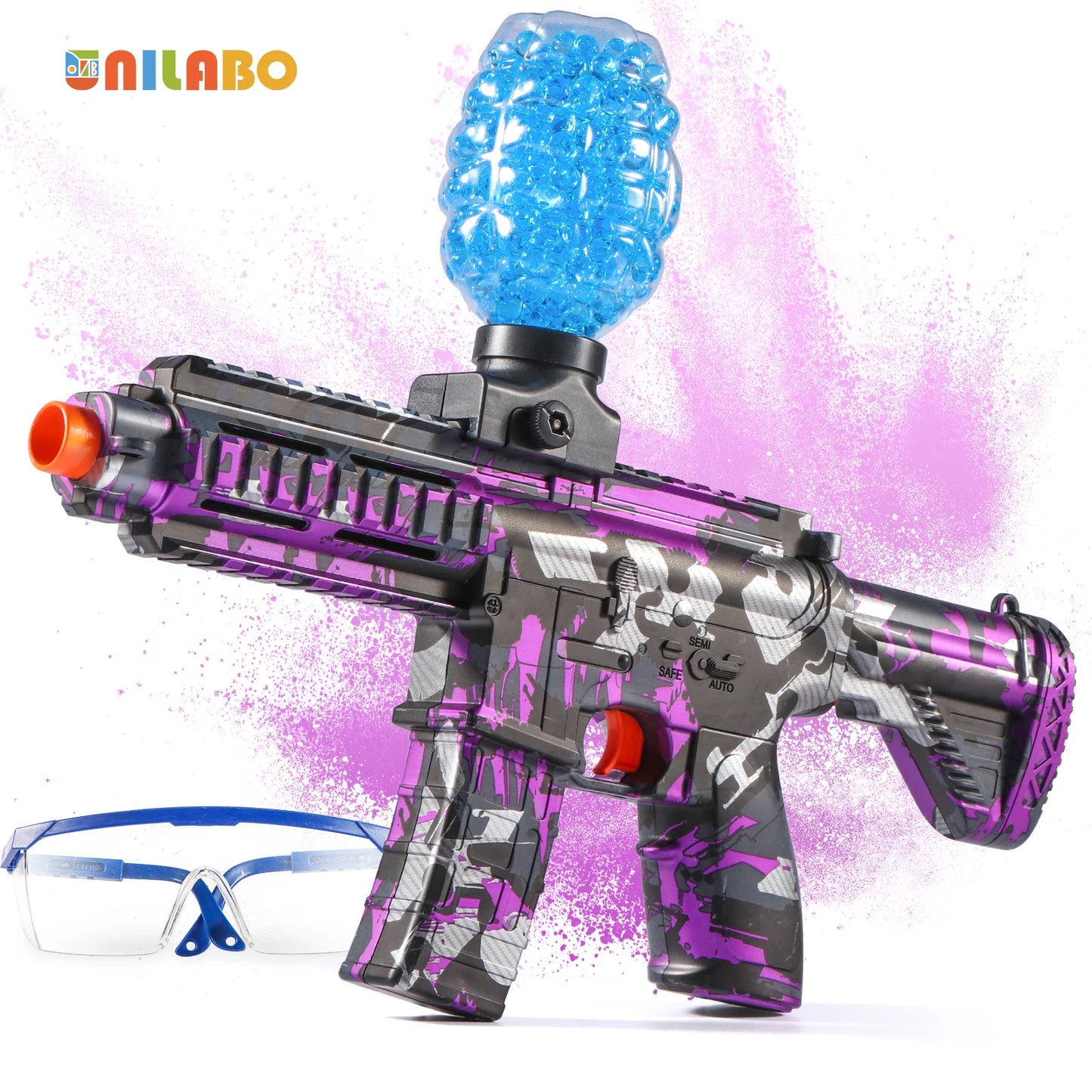 M416 Electric Ball Blaster Toy Gun - High-Speed, Metallic Finish, Rechargeable - Outdoor Game Party Gift(Bullets Excluded)