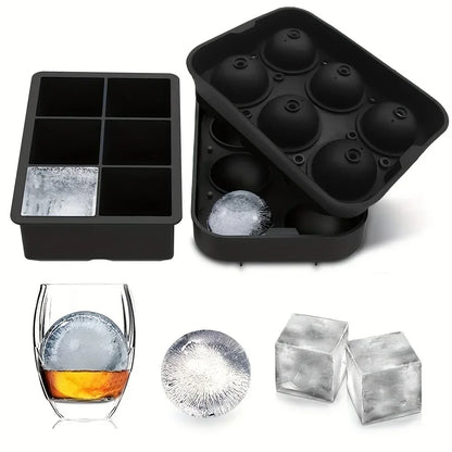 6-Grid Silicone Ice Cube Tray DIY Freezer Mold