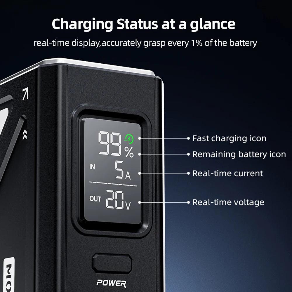 MOVESPEED Z70 Pro 100W Power Bank Large Capacity External Battery Charger Outdoor Camping Power Station for LaptopMacBook Pro