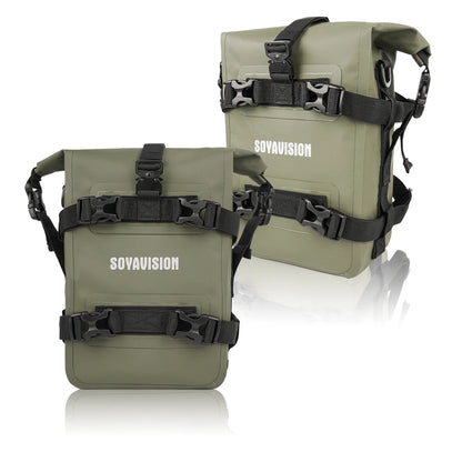 2PCS Motorcycle Bumpers Bag Waterproof 5L-8L Motorcycle Side Frame Bag Motorcycle Crash Bar Bag Universal Tools Storage Bag
