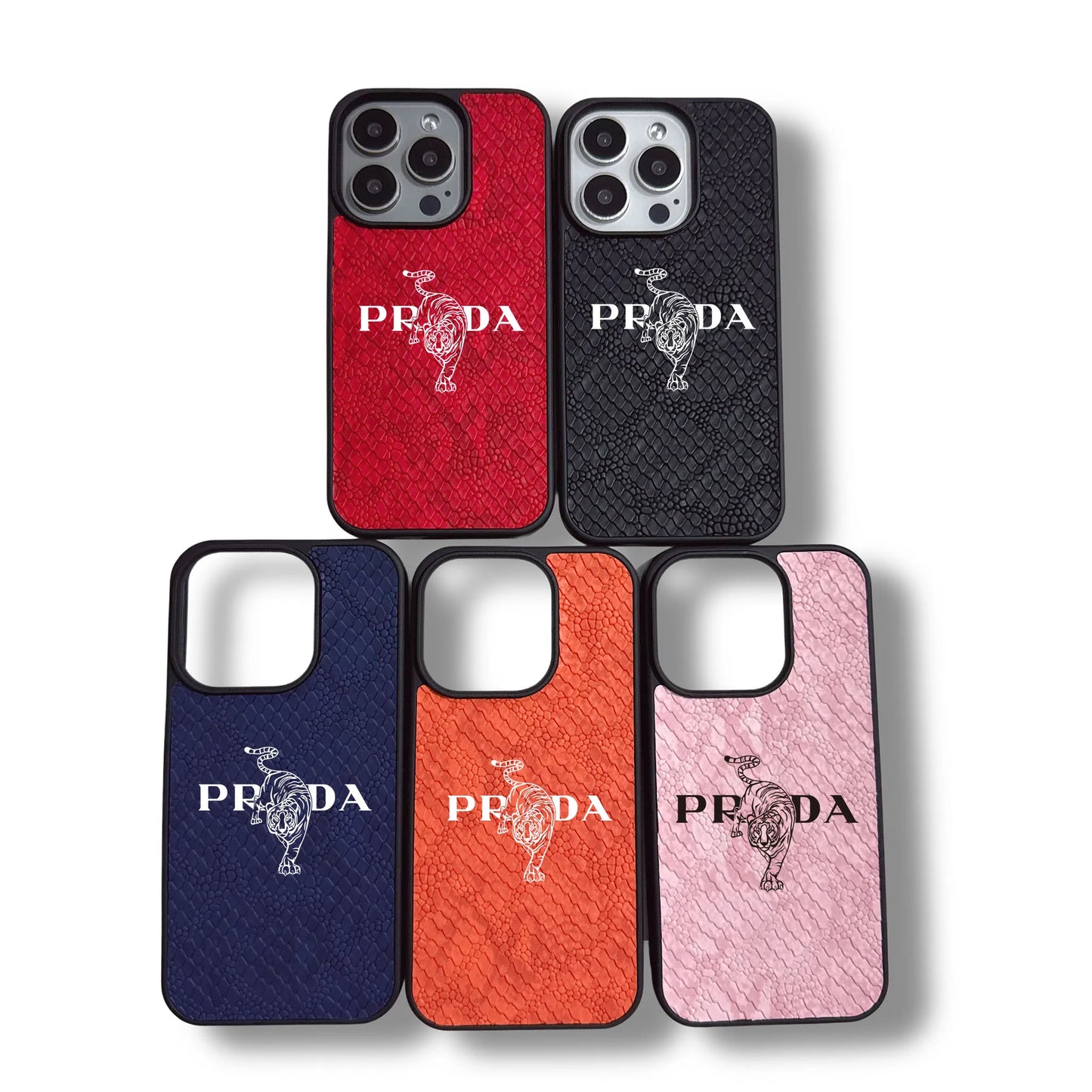 leather tiger phone case for iphone 17 16 15 14 plus 13 12 11 pro max 16e cover Luxury funda 3D snakeskin pattern cases carcasa