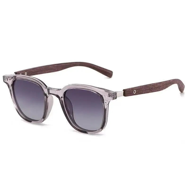 Trendy Retro Wood Grain Sunglasses for Women and Men New Square Frame Sun Glasses UV Protection Cycling Eyewear Outdoor Street
