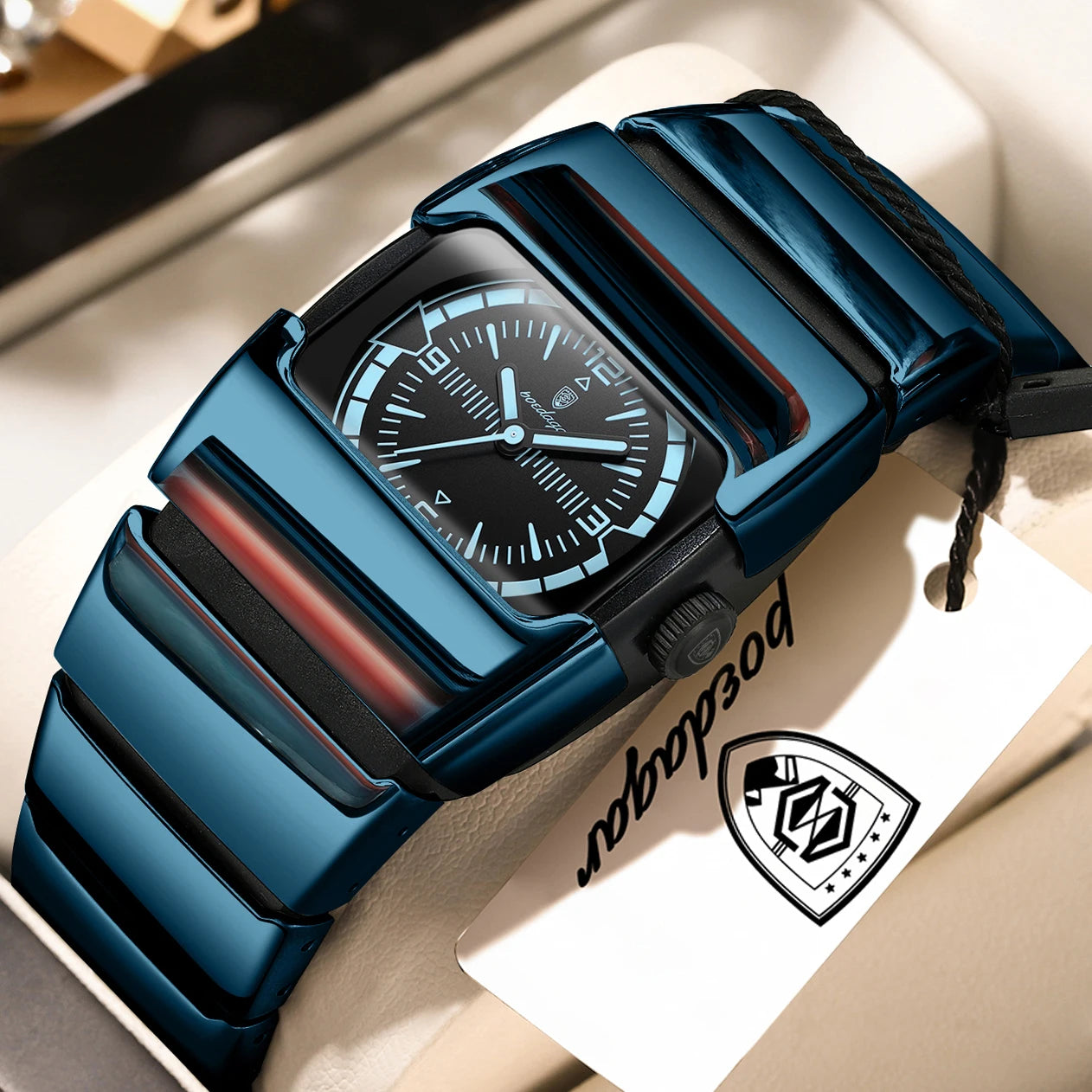 POEDAGAR Original Casual Man Wristwatch Waterproof Luminous Stainless Steel Watch For Men Sports Quartz Men's Watches Male Clock