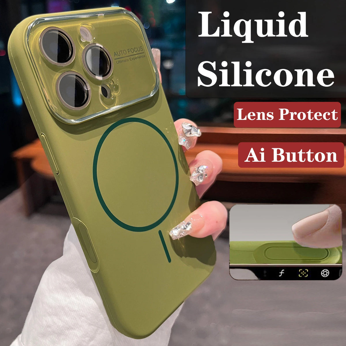 Original Advanced Liquid Silicone For Magsafe Case For iPhone 18 17 Pro Max 16 15 14 Magnetic Charging Glass Lens Protect Cover