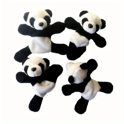 Cute Soft Plush Panda Magnet - Oval Fabric Whiteboard & Fridge Decor, Perfect for Gifting and Organizing - Urbizia
