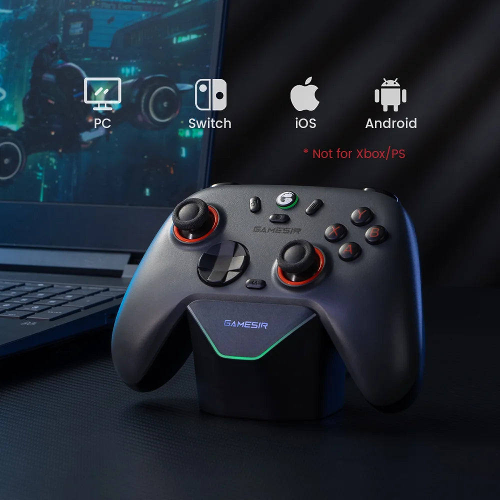 GameSir Nova 2 Lite Wireless Switch Controller Bluetooth Gamepad with Hall Effect for Nintendo Switch, iPhone, Android, PC