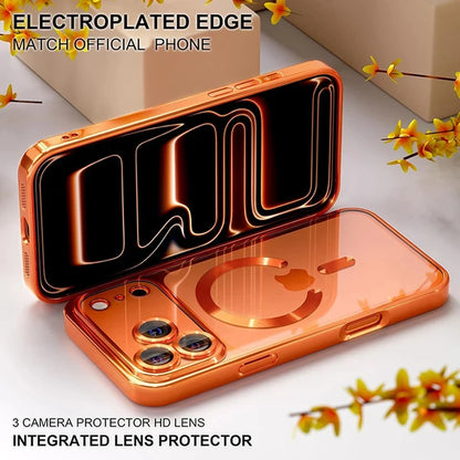 Luxury Magnetic For Magsafe Phone Case For iPhone 18 Promax 17 Air 16 15 14 13 12 11 Pro Max Plating With Hand Rope Back Cover