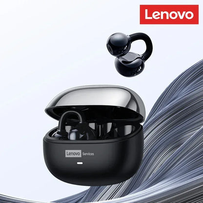 Lenovo LE302 Wireless Bluetooth 6.0 Headset Long Battery Life Sports Ear Clip Earphones HIFI Stereo Noise Cancelling Headphones - Urbizia