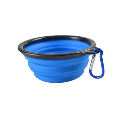 Portable Pet Food Bowl  Durable TPR Bowl  Cat and Dog Food Pet Silicone Collapsible Bowl Portable Travel Outdoor Water Food Bowl