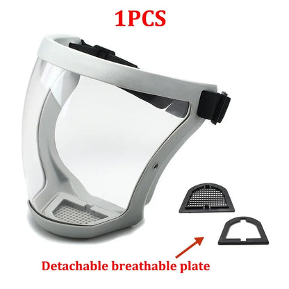 Protection Mask Splashproof Transparent Facial Protector Face FaceMask Protective Outdoor Safety Mask Head Cover Work Protection