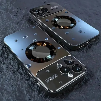 Titanium Metallic Matte MagSafe iPhone Case with Lens Protection