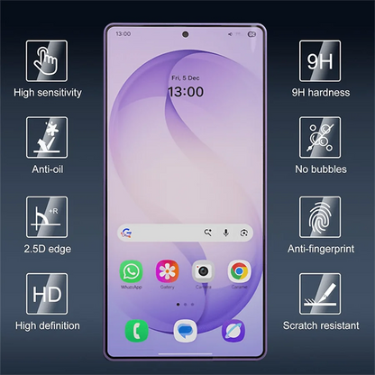 3Pcs Tempered Glass Screen Protector For Samsung Galaxy S26 S25 S24 Plus Ultra S23 S22 S21 FE Clear Protective Cover Glass Film