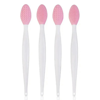 1PC/4PCS Beauty Skin Care Wash Face Silicone Brush Exfoliating Nose Clean Blackhead Removal Brushes Tools With Replacement Head - Urbizia