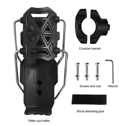 Universal Rotating Cycling Cup Holder for Bikes & Motorcycles No Drilling Required - Adjustable Bicycle Cup Holder for Electric