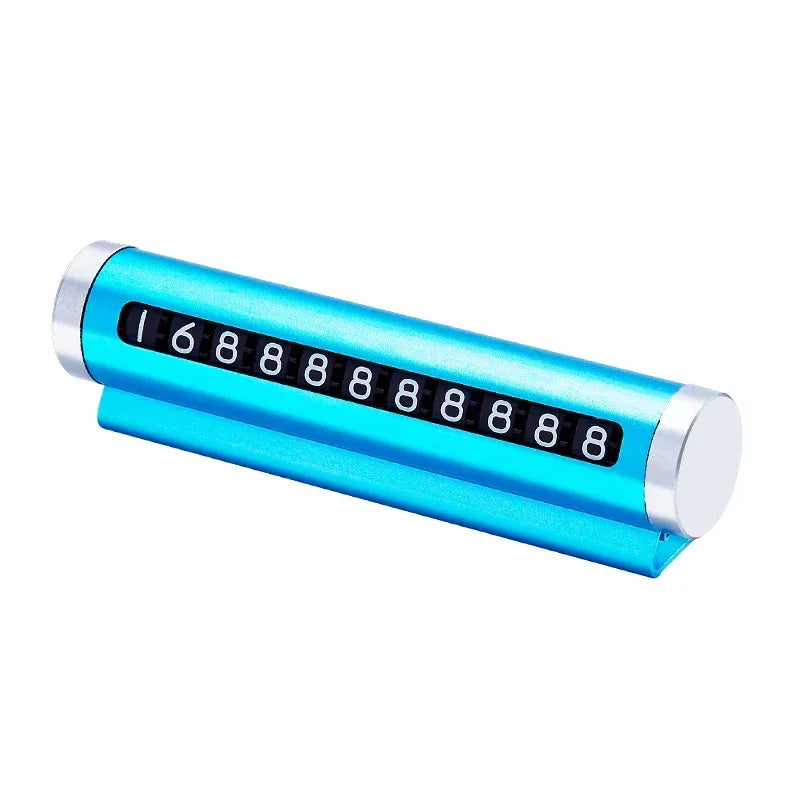Adjustable Car Temporary Parking Number Plate – Aluminum Alloy - Urbizia