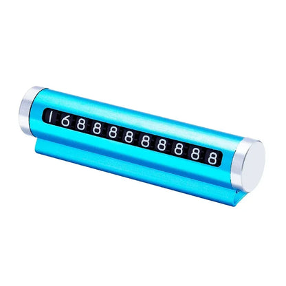 Adjustable Car Temporary Parking Number Plate – Aluminum Alloy - Urbizia