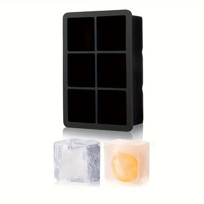 6-Grid Silicone Ice Cube Tray DIY Freezer Mold