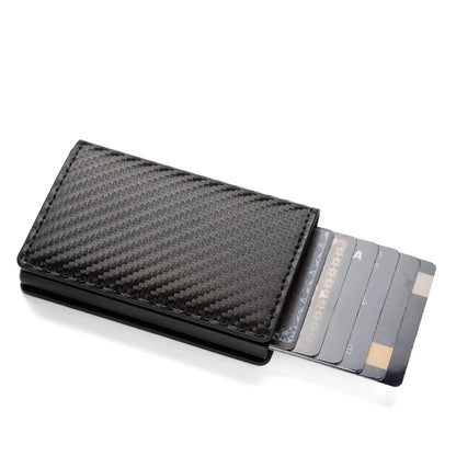 Anti-theft RFID credit card holder minimalist wallet pocket slim card holder card holder pu leather for men and women