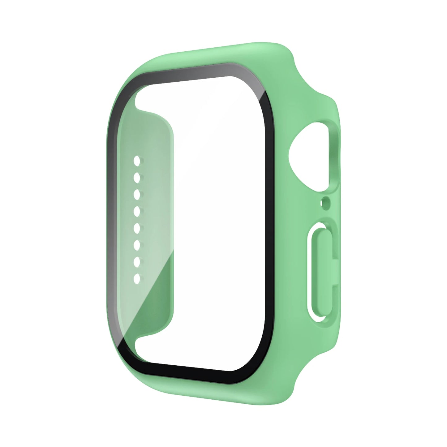 Tempered Glass+Case For Apple Watch 38mm 40mm 41mm 42mm 44mm 45mm 46mm Screen Protector Protective Cover iWatch 10 8 7 9 6 SE 5