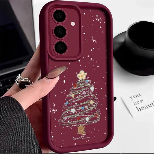 Christmas Tree Soft TPU Case for Samsung Galaxy – Festive Silicone Cover