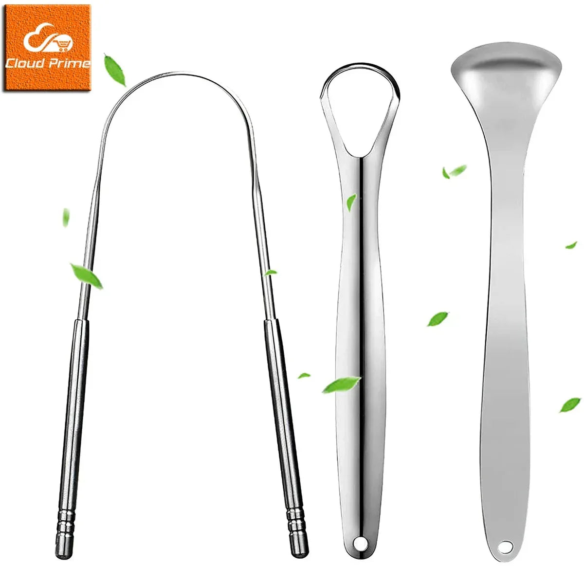 Premium Metal Tongue Scraper – 1 or 3 Pieces - Urbizia