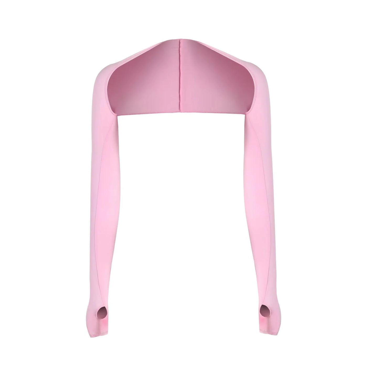 One-piece Ultra-thin Shawl Arm Sleeves Ice Silk Long Gloves Breathable Sun Protection Anti UV Hand Cover Warmer Outdoor Sports