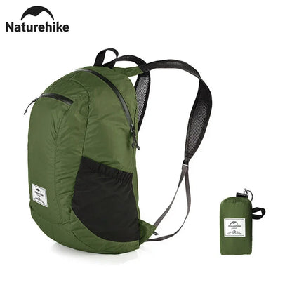 Naturehike 18L Camping Backpack Portable Ultralight Waterproof Nylon Bags Man Outdoor Foldable Sports Travel Hiking Backpack