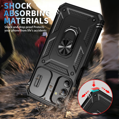 360 Full Protection Phone Case For Samsung Galaxy A17 A16 A15 A56 A55 A26 A06 A35 A34 A54 Case Armor Car Magnet Ring Stand Cover