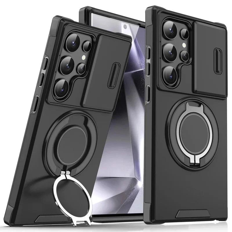 Samsung Galaxy S26 Armor Case with Slide Camera Cover and Ring