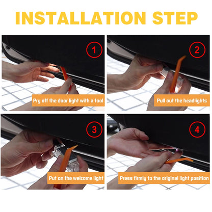 LED Car Door Projector Ghost Shadow Welcome Light Accessories For AUDI A1 A3 8P 8L 8Y A4 A5 A6 A7 A8 Q3 8U Q5 Q7 Q8 TT Sportback