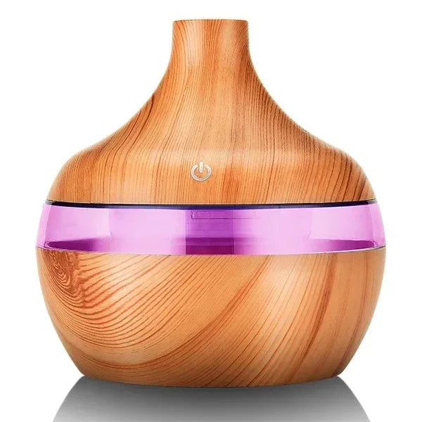 Humidifier Electric Aroma Air Diffuser Wood Ultrasonic Air Humidifier Essential Oil Aromatherapy Cool Mist Maker For Home 300ml - Urbizia