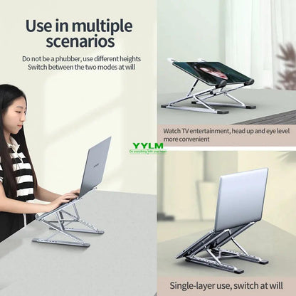 Aluminum Adjustable Laptop Stand Foldable Cooling Holder