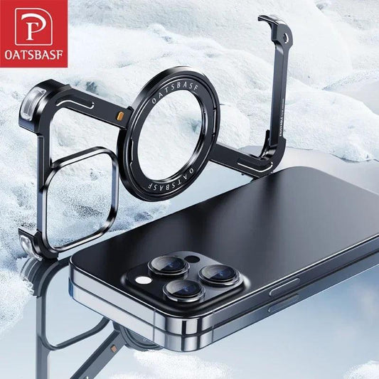 Z Shape Metal Case for iPhone 16 Pro Max