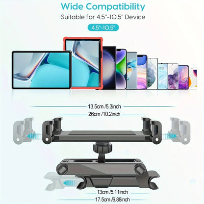 Car Headrest Tablet Holder 360° Rotating Mount