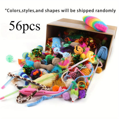 Cat Toys Mixed Pack – 14, 28, or 56 Pieces