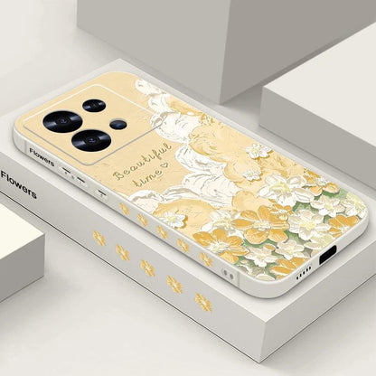 Floral Lanyard Soft TPU Case for Xiaomi Redmi & Poco Series