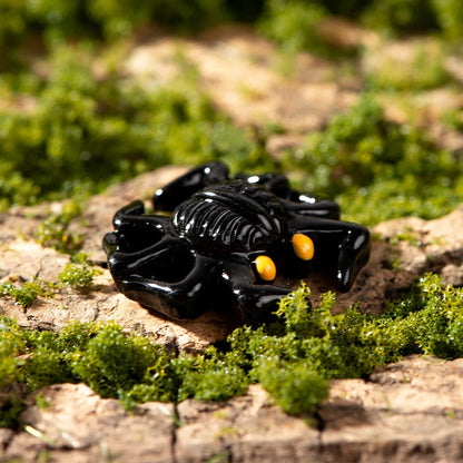Miniature Halloween Resin Figurines – 3D Horror Raven, Tombstone, Ghost & Skull Ornaments